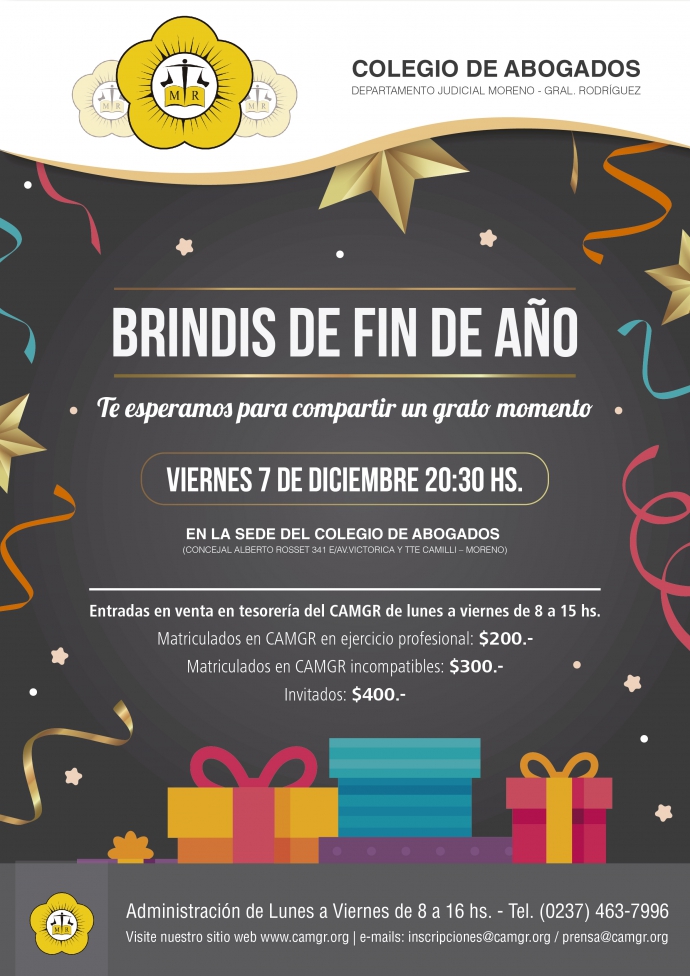 BRINDIS DE FIN DE AÑO